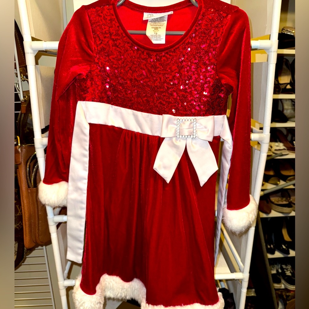 Bonnie Jean Res sparkly Christmas dress